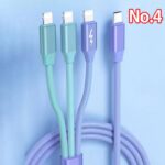 充電ケーブル 3in1 USB Type-C ケーブル 1.5m 急速充電 Android用 micro USB Type-C 急速充電ケーブル Lighting ケーブル ライトニングケーブル  充電ケーブル 全6種類 SKU:IPC02282025032 - Image 6