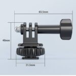 VRIG AC22 ホットシューマウントアダプター  三脚マウント 1/4インチネジ穴三脚マウントアダプター GoPro Hero13/12/11/10/9/8/7/6/5 ホットシューアダプター SKU:IPC03012025046 - Image 12