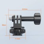 VRIG AC22 ホットシューマウントアダプター  三脚マウント 1/4インチネジ穴三脚マウントアダプター GoPro Hero13/12/11/10/9/8/7/6/5 ホットシューアダプター SKU:IPC03012025046 - Image 4