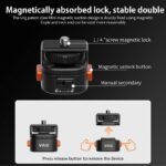 VRIG AC12 1/4ネジアダプター 三脚マウントカメラ三脚 スマホホルダー 撮影用ライト CLAW MINI クイックリリースマウント SKU:IPC03012025047 - Image 5