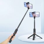 VRIG TP-19  自撮り棒 セルカ棒  590mm まで伸びる 4段伸縮  ミニ三脚 カメラ三脚 持ち運びに便利 スマホホルダー スマホ 三脚  SKU:IPC03012025049 - Image 3