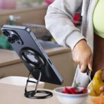 両面強磁力 MagSafe対応 スマホスタンド 360度回転 マグネット式 マグセーフ iPhoneホルダー バンカースタンド 角度調整 スタンド  全2色 SKU:IPC03012025054 - Image 12