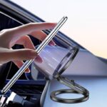 両面強磁力 MagSafe対応 スマホスタンド 360度回転 マグネット式 マグセーフ iPhoneホルダー バンカースタンド 角度調整 スタンド  全2色 SKU:IPC03012025054 - Image 9