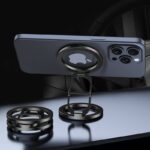 両面強磁力 MagSafe対応 スマホスタンド 360度回転 マグネット式 マグセーフ iPhoneホルダー バンカースタンド 角度調整 スタンド  全2色 SKU:IPC03012025054 - Image 5