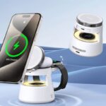 5in1ワイヤレス充電器 Apple watch &Air Pods充電可能  ワイヤレス充電 スタンド機能 PD15W 快速充電器 magsafe充電器 SKU:IPC03012025057