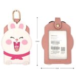 パスケース IDカードホルダー ストラップ付き 合成革 カード収納 カード入れ ケース   カードケース 薄型 PUレザー  全14色 SKU:IPC03012025062 - Image 8