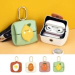 AirPods収納バッグ 小銭入れ イヤホン保護 レザーバッグ カラビナ 小物入れ 小物 紛失防止 マルチケース  全7色 SKU:IPC03012025063 - Image 2
