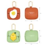 AirPods収納バッグ 小銭入れ イヤホン保護 レザーバッグ カラビナ 小物入れ 小物 紛失防止 マルチケース  全7色 SKU:IPC03012025063 - Image 17