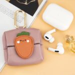 AirPods収納バッグ 小銭入れ イヤホン保護 レザーバッグ カラビナ 小物入れ 小物 紛失防止 マルチケース  全7色 SKU:IPC03012025063 - Image 6