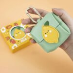 AirPods収納バッグ 小銭入れ イヤホン保護 レザーバッグ カラビナ 小物入れ 小物 紛失防止 マルチケース  全7色 SKU:IPC03012025063 - Image 7