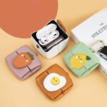 AirPods収納バッグ 小銭入れ イヤホン保護 レザーバッグ カラビナ 小物入れ 小物 紛失防止 マルチケース  全7色 SKU:IPC03012025063 - Image 5
