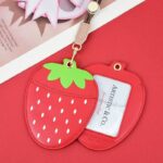 パスケース IDカードホルダー ストラップ付き 合成革 カード収納 カード入れ ケース   カードケース 薄型 PUレザー  全4色 SKU:IPC03012025064 - Image 3
