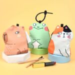小銭入れ コインケース レザー 合成革 財布 おしゃれ 革小物 小物入れ 小物 11*2*12CM ミニ財布 ミニ チェーン 紛失防止 マルチケース  全4色 SKU:IPC03012025066 - Image 2