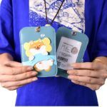 パスケース IDカードホルダー ストラップ付き 合成革 カード収納 カード入れ ケース   カードケース 薄型 PUレザー  全4色 SKU:IPC03012025068