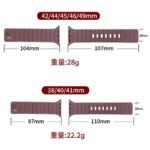42/44/45/46/49mm Apple Watch  シリコン製 ベルト マグネット式 アップルウォッチ バンド ベルト Apple Watch 交換ベルト 全15色 SKU:IPC03012025088 - 画像 (4)