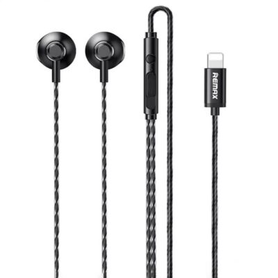 3.5mm type-c  lightning  ヘッドホン 有線イヤホン イヤホン ライトニング lightning アップル リモコン 音量調節 マイク リモートワーク REMAX 有線イヤホン black/silver/blue/dark green 全4色 SKU:IPC03092025027