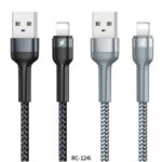 iPhone Lighting・type-c USB ケーブル REMAX 2.4A Type-C充電ケーブル 1m 高耐久 断線防止 ナイロン充電ケーブル Lighting ケーブル 全2色 SKU:IPC03092025033