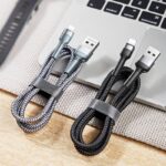 iPhone Lighting・type-c USB ケーブル REMAX 2.4A Type-C充電ケーブル 1m 高耐久 断線防止 ナイロン充電ケーブル Lighting ケーブル 全2色 SKU:IPC03092025033 - Image 2