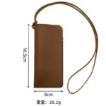 メガネケース 本革レザー眼鏡収納袋 眼鏡ホルダー  合成革製グラスホルダー メガネホルダー サングラスホルダー 眼鏡 全4色 SKU:IPC03092025047 - 画像 (7)