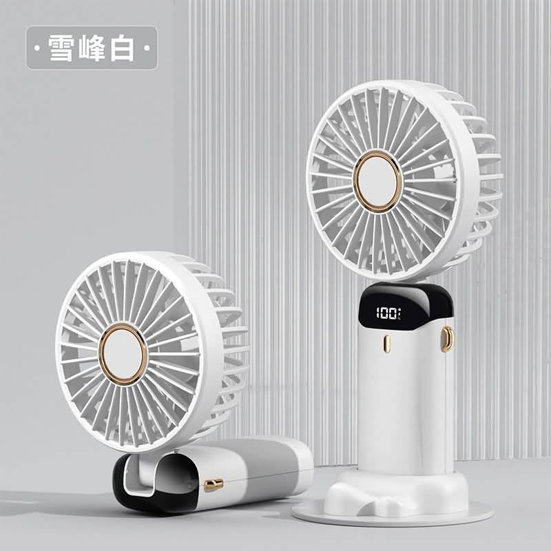 IPC03092025063-04.jpg ハンディファン ミニ扇風機 5段階風量調整 携帯扇風機 4000mAh内臓バッテリー USB 充電式 卓上扇風機 アウトドア ファン 全5色 SKU:IPC03092025063 - Image 1