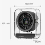 100段高速大風量 小型扇風機 USB 充電式  卓上扇風機 3000mAh内臓バッテリー パワフル送風 ミニファン 静音 ミニ扇風機 全3色 SKU:IPC03092025065 - Image 5