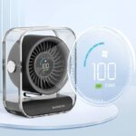100段高速大風量 小型扇風機 USB 充電式  卓上扇風機 3000mAh内臓バッテリー パワフル送風 ミニファン 静音 ミニ扇風機 全3色 SKU:IPC03092025065 - Image 12