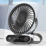 199段高速大風量 小型扇風機 USB 充電式 卓上扇風機 3000mAh内臓バッテリー パワフル送風 ミニファン 静音 ミニ扇風機 全4色 SKU:IPC03092025067