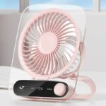 199段高速大風量 小型扇風機 USB 充電式 卓上扇風機 3000mAh内臓バッテリー パワフル送風 ミニファン 静音 ミニ扇風機 全4色 SKU:IPC03092025067 - Image 4