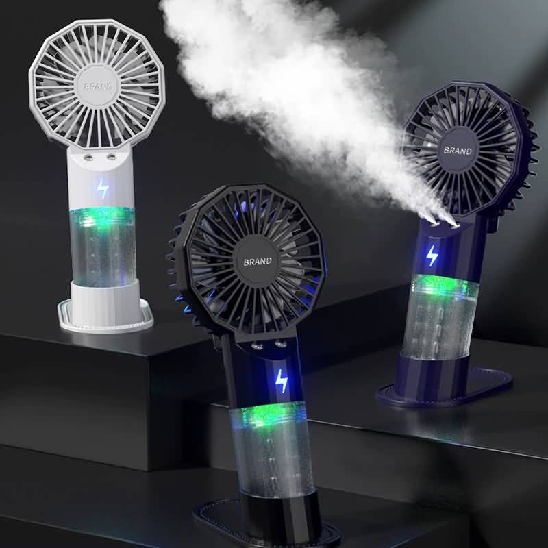 IPC03092025069-06.jpg 扇風機 加湿器 ファン 噴霧機能 ハンディファン 3段階風量調整 ミニ扇風機 携帯扇風機 USB 充電式 卓上扇風機 アウトドア ファン 全3色 SKU:IPC03092025069 - Image 1