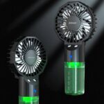 扇風機 加湿器 ファン 噴霧機能 ハンディファン 3段階風量調整  ミニ扇風機 携帯扇風機 USB 充電式 卓上扇風機 アウトドア ファン  全3色 SKU:IPC03092025069 - Image 6