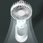 扇風機 加湿器 ファン 噴霧機能 ハンディファン 3段階風量調整  ミニ扇風機 携帯扇風機 USB 充電式 卓上扇風機 アウトドア ファン  全3色 SKU:IPC03092025069 - Image 3