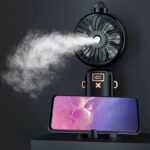 扇風機 加湿器 ファン 噴霧機能 ハンディファン 5段階風量調整  ミニ扇風機 携帯扇風機 2500mAh内臓バッテリー USB 充電式 卓上扇風機 アウトドア ファン  全4色 SKU:IPC03092025070 - Image 2