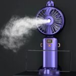 扇風機 加湿器 ファン 噴霧機能 ハンディファン 5段階風量調整  ミニ扇風機 携帯扇風機 2500mAh内臓バッテリー USB 充電式 卓上扇風機 アウトドア ファン  全4色 SKU:IPC03092025070 - Image 13