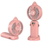 扇風機 加湿器 ファン 噴霧機能 ハンディファン 5段階風量調整  ミニ扇風機 携帯扇風機 2500mAh内臓バッテリー USB 充電式 卓上扇風機 アウトドア ファン  全4色 SKU:IPC03092025070 - Image 9