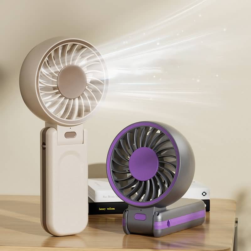 IPC03092025073-4.jpg ハンディファン ミニ扇風機 5段階風量調整 携帯扇風機 4000mAh内臓バッテリー USB 充電式 卓上扇風機 アウトドア ファン 全2色 SKU:IPC03092025073 - Image 1