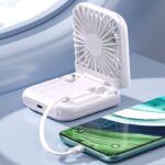 F30 Ultra 冷却プレート付  ハンディファン 首かけ 扇風機 折りたたみ 卓上扇風機 小型扇風機 3000mAh内臓バッテリー 携帯扇風機 手持ち扇風機 ネッククーラーコンパクト 全3色 SKU:IPC03092025075 - Image 8