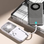 F30 Ultra 冷却プレート付  ハンディファン 首かけ 扇風機 折りたたみ 卓上扇風機 小型扇風機 3000mAh内臓バッテリー 携帯扇風機 手持ち扇風機 ネッククーラーコンパクト 全3色 SKU:IPC03092025075 - Image 6