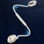 新型首掛けファン 羽なし 首掛け扇風機 マグネット式 ネックファン扇風機 3段階風速 1200mAh内臓バッテリー ハンズフリー ハンディファン 折りたたみ式 全2色 SKU:IPC03092025079 - Image 9