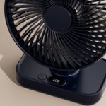 卓上扇風機 USB充電式 小型扇風機 3600mAh内臓バッテリー 4段風量 自動首振り 強力 パワフル送風 壁掛け 扇風機 携帯扇風機 全2色  SKU:IPC03092025085 - Image 4