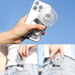ハンディファン ミニ扇風機 携帯扇風機 1200mAh内臓バッテリー USB 充電式 3段階風量調整 卓上扇風機 アウトドア ファン 全3色 SKU:IPC03092025089 - Image 13