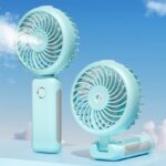 扇風機 加湿器 ファン 噴霧機能 ハンディファン ミニ扇風機 携帯扇風機 4000mAh内臓バッテリー USB 充電式  卓上扇風機 アウトドア ファン 全5色 SKU:IPC03092025090
