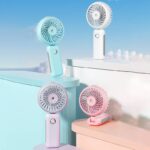 扇風機 加湿器 ファン 噴霧機能 ハンディファン ミニ扇風機 携帯扇風機 4000mAh内臓バッテリー USB 充電式  卓上扇風機 アウトドア ファン 全5色 SKU:IPC03092025090 - Image 3