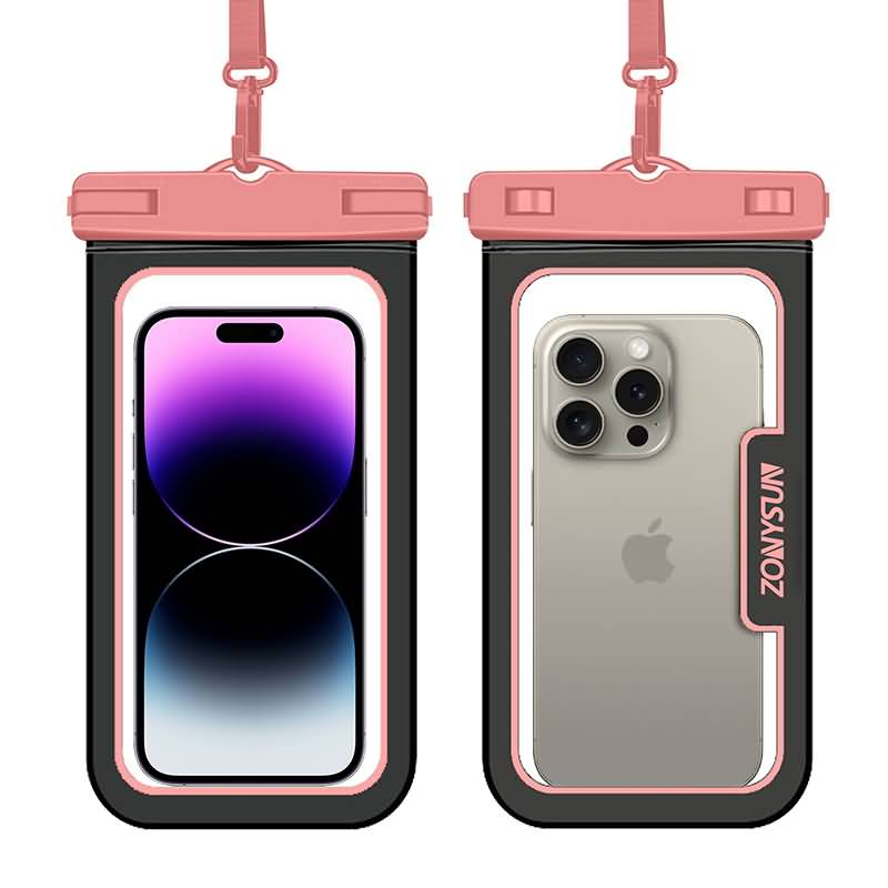 IPC03092025100-17.jpg 防水ポーチ スマホ防水 ケース IPX8防水規格 PVC製 携帯防水ケース 完全防水ケース 6.9インチ スマホ防水袋 全12色 SKU:IPC03092025100 - Image 1