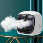 加湿器 扇風機 冷風機 加湿器 冷風扇  ポータブルエアコン 6段階風量静音 500mlタンク容量 ミニクーラー 卓上加湿器 熱中症対策 ミニエアコンファン  SKU:IPC03132025001