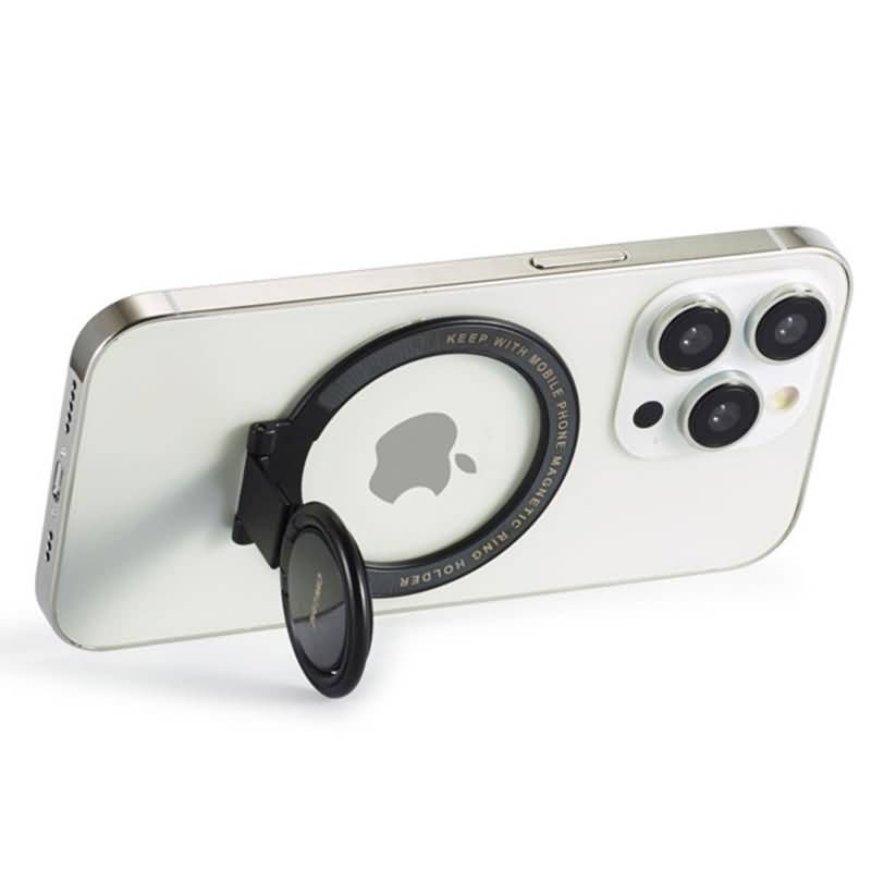 IPC03132025010-01.jpg 折れ畳式 MagSafe対応 スマホリング 360度回転 マグネット式 スマホスタンド マグセーフ iPhoneリングホルダー バンカーリング 角度調整 スタンド 全9色 SKU:IPC03132025010 - 画像 (1)