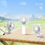 クリップファン 日傘 首かけ 多機能ハンディファン 1200mAh内臓バッテリー ミニ扇風機 風量調整 携帯扇風機 USB 充電式 卓上扇風 全3色 SKU:IPC03132025011