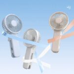クリップファン 日傘 首かけ 多機能ハンディファン 1200mAh内臓バッテリー ミニ扇風機 風量調整 携帯扇風機 USB 充電式 卓上扇風 全3色 SKU:IPC03132025011 - Image 2