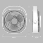 小型扇風機 USB 充電式 6インチ 卓上扇風機 4000mAh内臓バッテリー パワフル送風 ミニファン 静音 ミニ扇風機 全3色 SKU:IPC03132025014 - Image 13