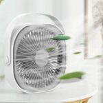 小型扇風機 USB 充電式 6インチ 卓上扇風機 4000mAh内臓バッテリー パワフル送風 ミニファン 静音 ミニ扇風機 全3色 SKU:IPC03132025014 - Image 2