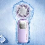 冷却プレート付 折れ畳式 小型扇風機  100段高速大風量 携帯扇風機 4000mAh内臓バッテリー  ミニ扇風機 ハンディファン 携帯扇風機 風量調節 熱中症対策 全4色  SKU:IPC03132025018 - Image 9